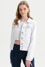 Chaqueta Mujer Clásica Blanco