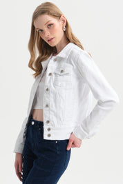 Chaqueta Mujer Clásica Blanco