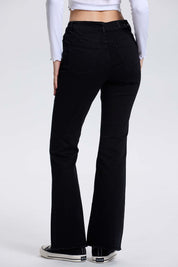 Jeans Mujer Monse Flare Negro de denim