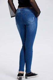 Jeans Mujer Lia Super Skinny Azul