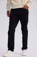 Jeans Hombre Slim Color Negro de denim elástico