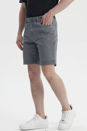 Bermuda Hombre Color Moda Gris