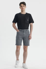 Bermuda Hombre Color Moda Gris