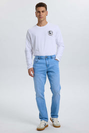 Jeans Hombre 702 Slim Azul Claro
