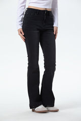 Jeans Vale Flare Mujer Negro