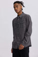 Camisa Hombre Clásica Dallas Gris en denim con bolsillos