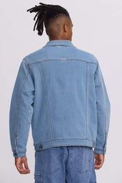 Chaqueta Hombre Denim Clásico Azul Retro