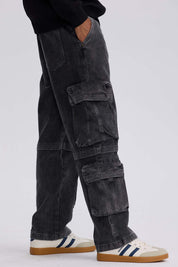 Jeans Hombre Doble Cargo Gris