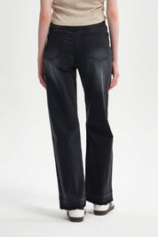 Jeans Mujer Calce Recto Negro