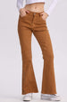 Jeans Mujer Flare Color Line Caramelo