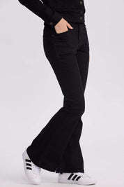 Jeans Mujer Flare Linea Negro