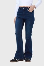 Jeans Mujer Flare Vale Azul