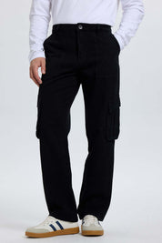 Jeans Hombre Cargo Carpintero Negro