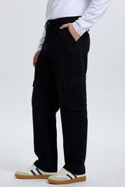 Jeans Hombre Cargo Carpintero Negro