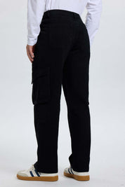 Jeans Hombre Cargo Carpintero Negro
