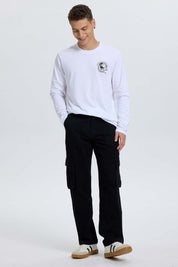 Jeans Hombre Cargo Carpintero Negro