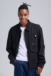 Chaqueta Hombre Denim Gris