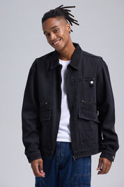 Chaqueta Hombre Denim Gris