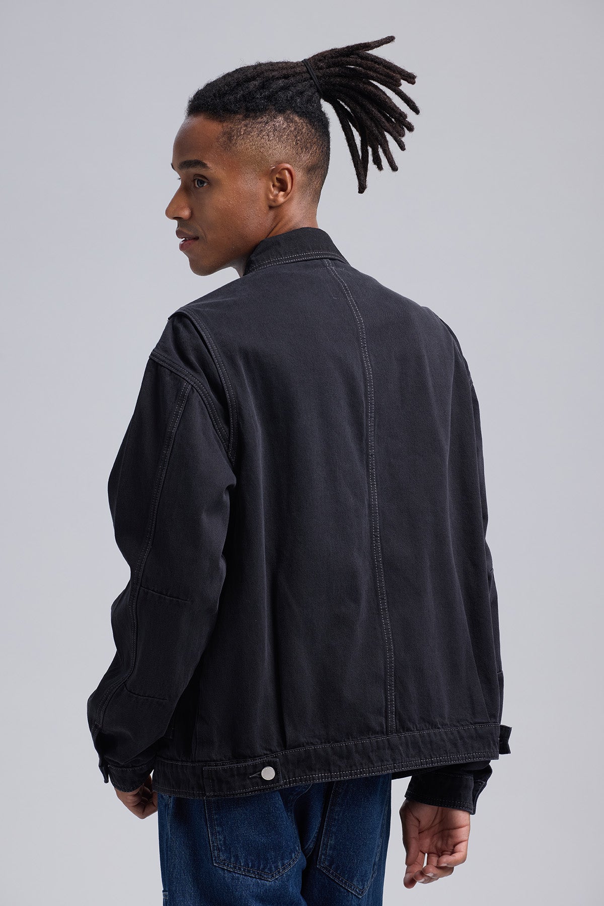 Chaqueta Hombre Denim Gris