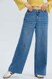 Jeans Mujer Baggy Relax Elasticado Azul