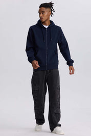 Jeans Hombre Doble Cargo Negro