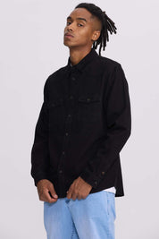 Camisa Hombre Denim Colores Negro