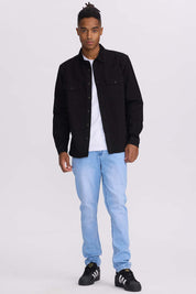 Camisa Hombre Denim Colores Negro