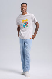 Jeans Hombre Baggy Western Azul Claro