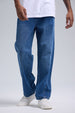Jeans Hombre Baggy Detalle Azul Oscuro