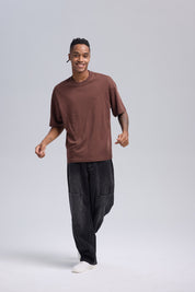 Jeans Hombre Relajado Con Parche Negro
