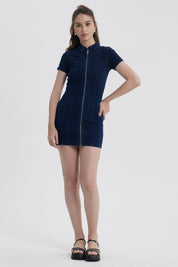 Vestido Mujer Ajustado Azul Oscuro