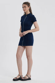 Vestido Mujer Ajustado Azul Oscuro