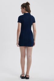 Vestido Mujer Ajustado Azul Oscuro