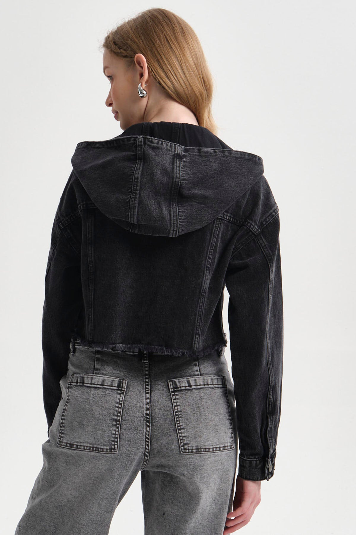 Chaqueta Mujer Corta Negro