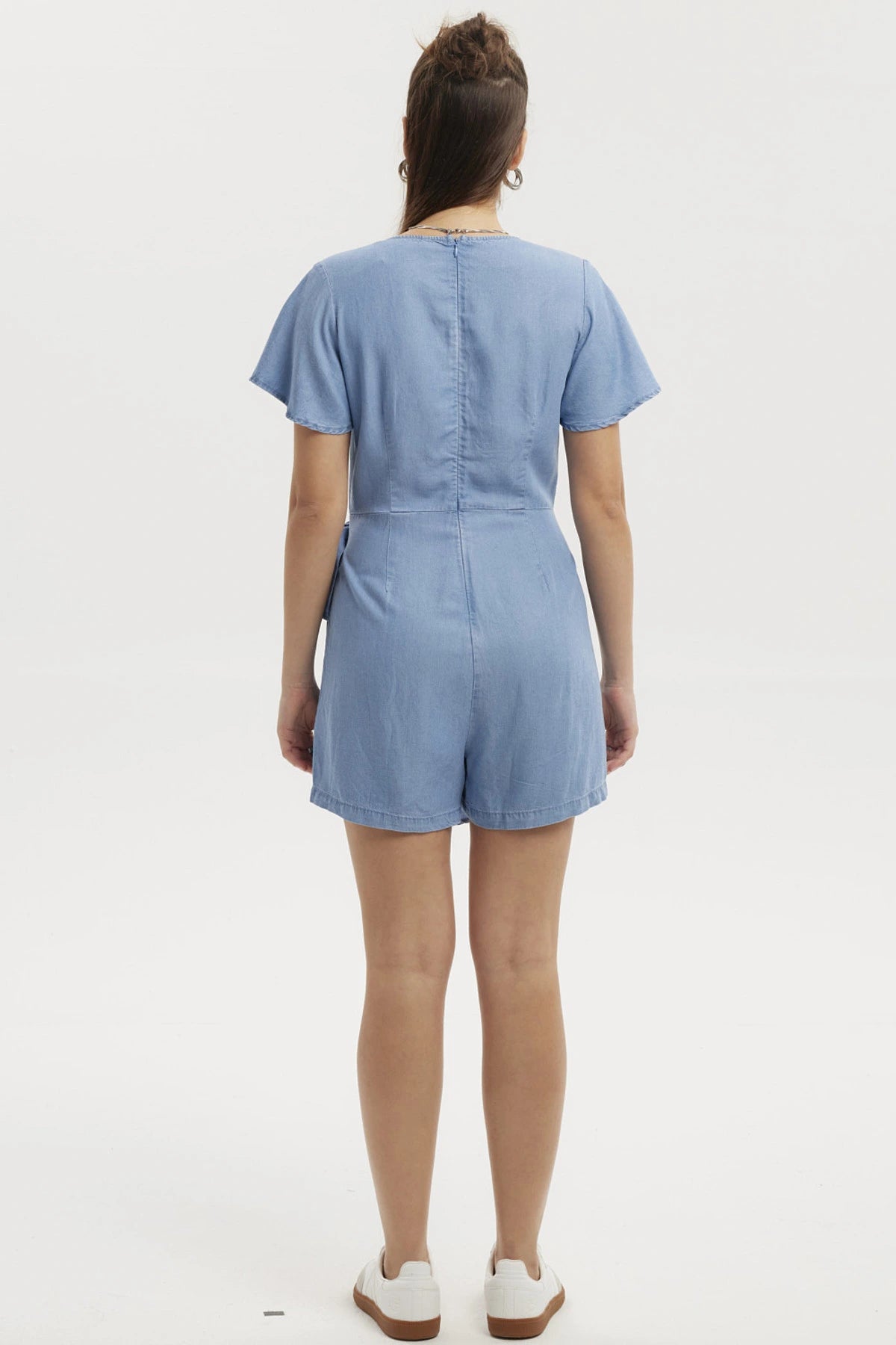 Vestido Mujer Enterito Ligero Azul Claro