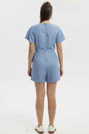 Vestido Mujer Enterito Ligero Azul Claro