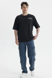 Jeans Hombre Doble Cargo Azul