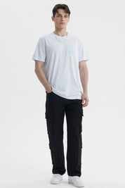 Jeans Hombre Doble Cargo Negro