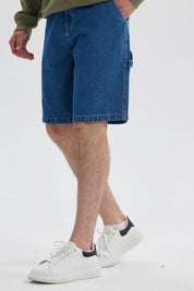 Bermuda Hombre Carpintero Baggy Fit Azul