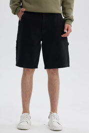 Bermuda Hombre Carpintero Baggy Fit Negro