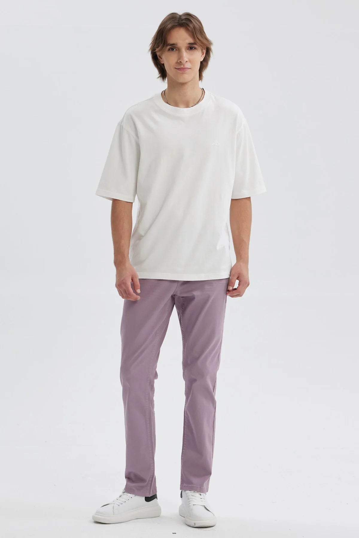 Jeans Hombre Slim Color Lila