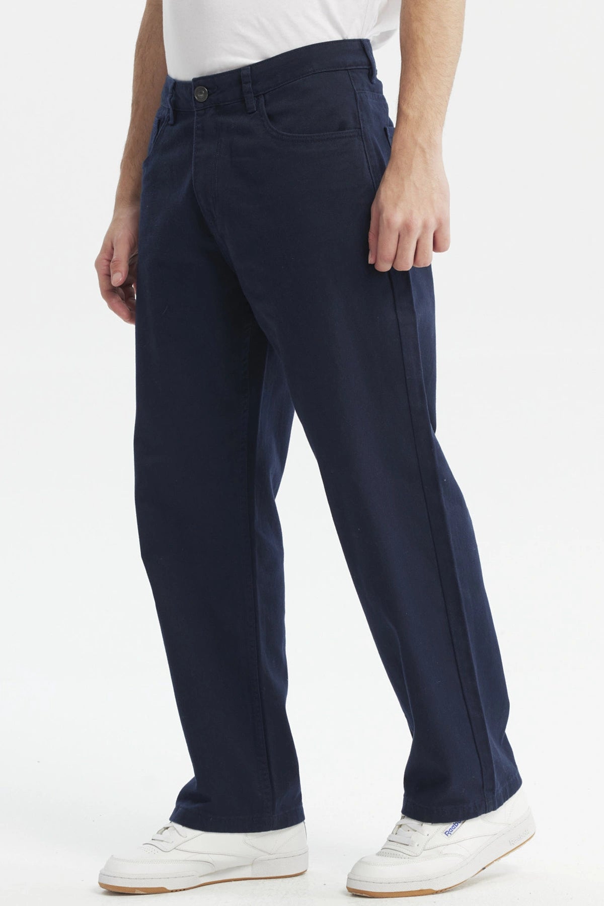 Jeans Hombre 650 Color Calce Recto Azul Marino