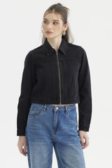 Chaqueta Mujer Trucker Negro