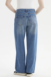 Jeans Mujer Baggy Azul
