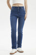Jeans Mujer Flo Calce Recto Azul Oscuro