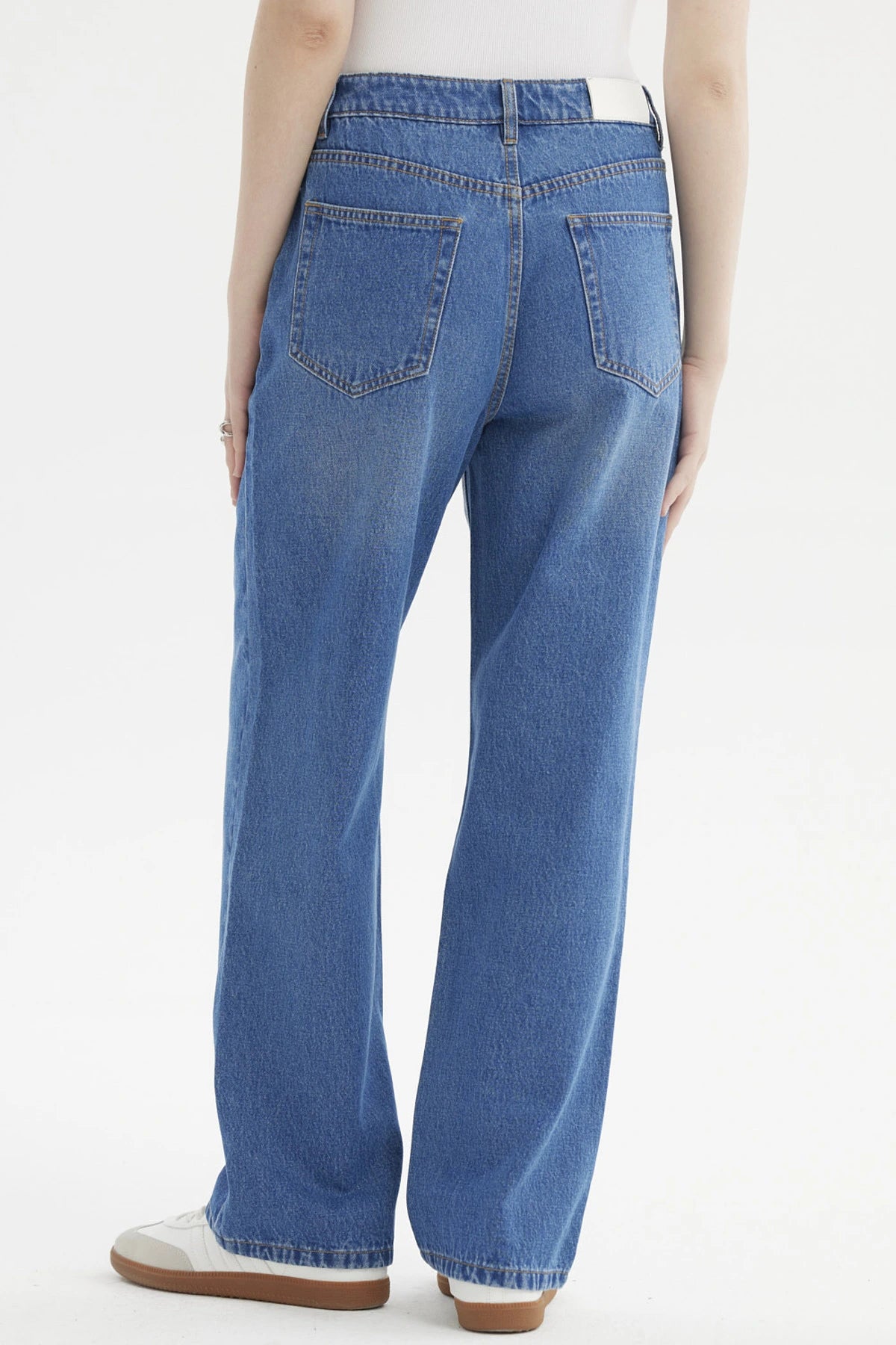 Jeans Mujer Cami Calce Recto Azul