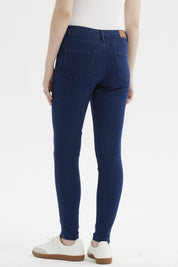 Jeans Mujer Super Skinny Emilia Azul Marino