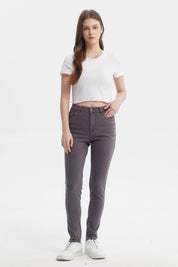 Jeans Mujer Super Skinny Emilia Gris