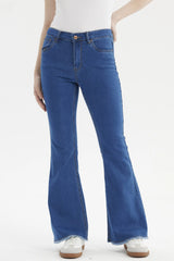 Jeans Flare Monse Mujer Azul