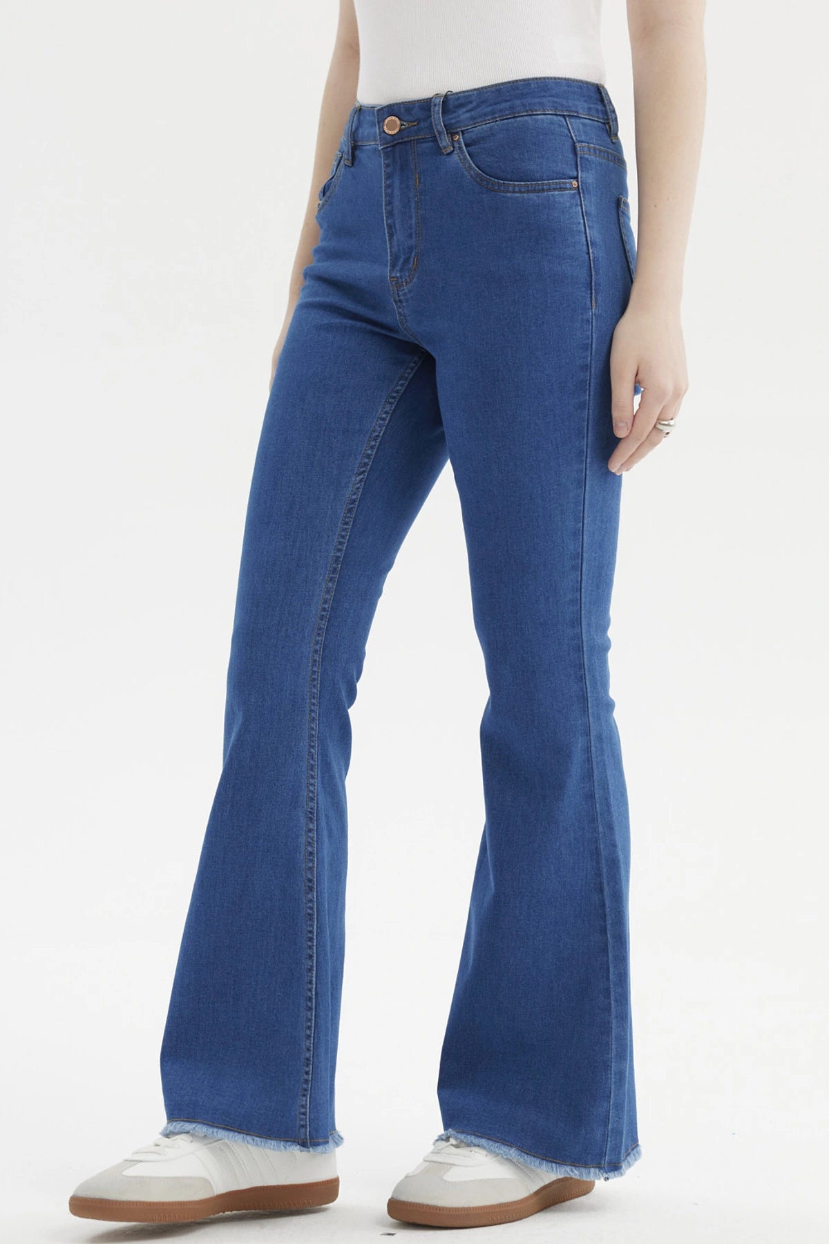 Jeans Mujer Flare Monse Azul